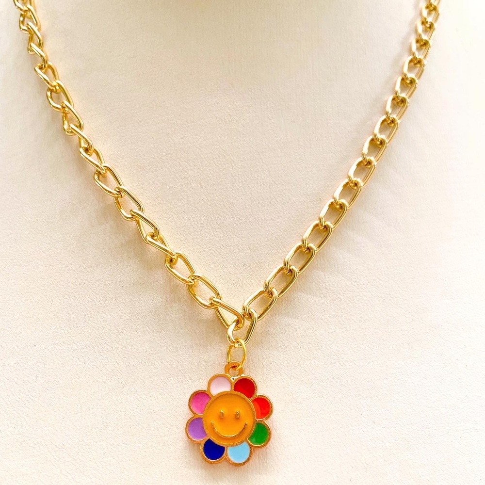 HANDMADE y2k floral necklace🌺 (BESTSELLER)